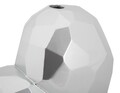 Vaza decorativa Heart, Mauro Ferretti, 19x9x18 cm, polirasina, argintiu