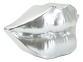 Vaza decorativa Lips Silver, Mauro Ferretti, 23x8x12 cm, polirasina, argintiu