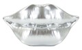 Vaza decorativa Lips Silver, Mauro Ferretti, 23x8x12 cm, polirasina, argintiu