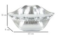 Vaza decorativa Lips Silver, Mauro Ferretti, 23x8x12 cm, polirasina, argintiu