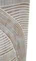 Vaza decorativa Wood Effect, Mauro Ferretti, 19x19x55 cm, polirasina, alb antic