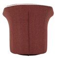 Fotoliu rotativ Siena Swivel, Mauro Ferretti, 83.5x66x80 cm, fier/poliester, bordo