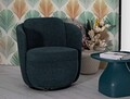 Fotoliu rotativ Torino Ottanio Swivel , Mauro Ferretti, 70x72x75 cm, fier/poliester, teal/turcoaz