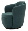 Fotoliu rotativ Torino Ottanio Swivel , Mauro Ferretti, 70x72x75 cm, fier/poliester, teal/turcoaz
