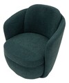 Fotoliu rotativ Torino Ottanio Swivel , Mauro Ferretti, 70x72x75 cm, fier/poliester, teal/turcoaz