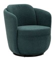 Fotoliu rotativ Torino Ottanio Swivel , Mauro Ferretti, 70x72x75 cm, fier/poliester, teal/turcoaz