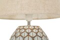 Lampa de masa Tibet, Mauro Ferretti,  1 x E27, 40W, 35x52 cm, polirasina/fier/textil, alb antic