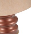 Lampa de masa Rosenthal -B, Mauro Ferretti,  1 x E27, 40W, 36.5x56.5 cm, sticla/fier/textil, maro/auriu