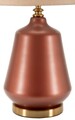 Lampa de masa Rosenthal -C, Mauro Ferretti,  1 x E27, 40W, 35.5x65 cm, sticla/fier/textil, maro/auriu