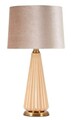 Lampa de masa Perly -H, Mauro Ferretti,  1 x E27, 40W, 36.5x68.5 cm, sticla/fier/textil, perla/auriu