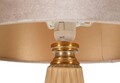 Lampa de masa Perly -H, Mauro Ferretti,  1 x E27, 40W, 36.5x68.5 cm, sticla/fier/textil, perla/auriu