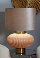 Lampa de masa Perly -W, Mauro Ferretti,  1 x E27, 40W, 33x49 cm, sticla/fier/textil, perla/auriu
