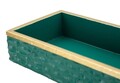 Cutie decorativa Grent, Mauro Ferretti, 18.8x10.8x6.4 cm, polirasina, verde/auriu