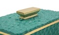 Cutie decorativa Grent, Mauro Ferretti, 18.8x10.8x6.4 cm, polirasina, verde/auriu