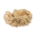 Decoratiune  Hands, InArt, 19x17x12 cm, polirasina, auriu