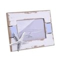 Rama foto Starfish, InArt, 15x10 cm, alb/albastru deschis