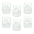 Set 6 pahare Venezia, Andrea Fontebasso, 300 ml, sticla, alb/transparent