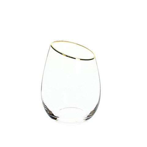 Set 6 pahare Margot, Andrea Fontebasso, 440 ml, sticla, auriu/transparent