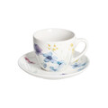 Set 6 cesti de ceai cu farfurie Iris Florenne, Tognana, 200 ml, New Bone China, multicolor