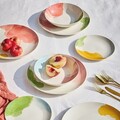 Serviciu de masa 18 piese Madison Acquerello, Tognana, portelan, multicolor