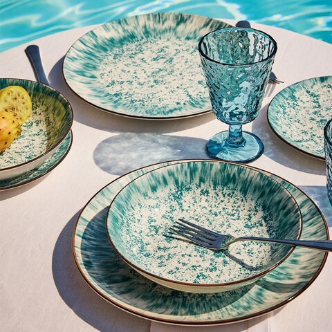 Serviciu de masa 18 piese Madison Kalos, Tognana, portelan, multicolor