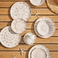 Serviciu de masa 18 piese Madison Mallorca, Tognana, portelan, alb/bej