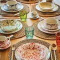 Serviciu de masa 18 piese Madison Apulia, Tognana, portelan, multicolor
