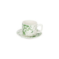 Set 6 cesti de cafea cu farfurie Ivy Apulia, Tognana, 100 ml, New Bone China, multicolor