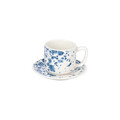 Set 6 cesti de cafea cu farfurie Ivy Apulia, Tognana, 100 ml, New Bone China, multicolor