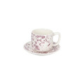 Set 6 cesti de ceai cu farfurie Ivy Apulia, Tognana, 220 ml, New Bone China, multicolor