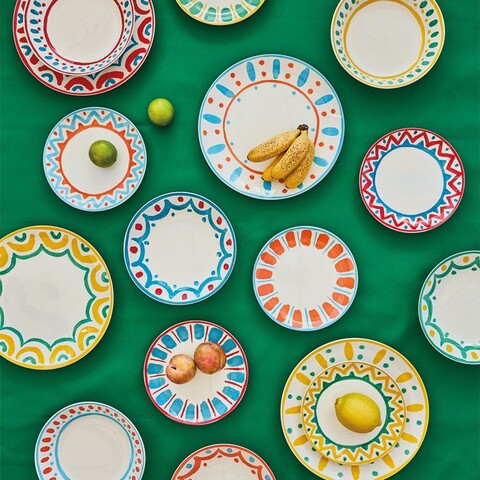 Serviciu de masa 18 piese Madison Vietri, Tognana, portelan, multicolor