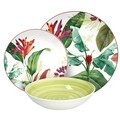 Serviciu de masa 18 piese Madison Tropicalia, Tognana, portelan, multicolor