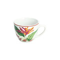 Set 6 cesti de cafea cu farfurie Madison Tropicalia, Tognana, 90 ml, portelan, multicolor