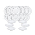 Serviciu de masa 18 piese Milano Bianco, Tognana, portelan, alb