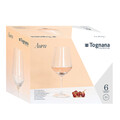 Set 6 pahare pentru vin Aura, Tognana, 500 ml, sticla, transparent