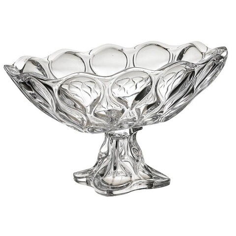 Bol decorativ InArt, 37x23x22 cm, sticla, transparent