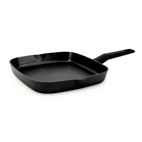 Tigaie grill Rosso, Luigi Ferrero, 28x28 cm, aluminiu presat