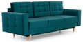 Canapea extensibila 3 locuri ELTAP, Ask21, Asgard, 233x92x93 cm, lemn/poliester, verde