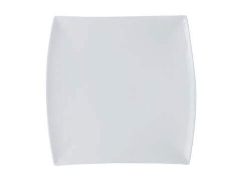 Négyzet alakú lemez, Maxwell & Williams, White Basics bejárat, 23 x 23 cm, porcelán, fehér