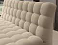 Canapea extensibila 3 locuri ELTAP, Clareta, 197x95x96 cm, lemn/poliester, bej