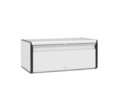 Cutie pentru paine, Brabantia, Fall Front, 46.5x25x18.7 cm, otel, alb