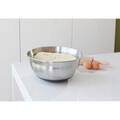 Bol pentru mixat, Brabantia, Matt, 26.2x12.6 cm, 3 L, inox, argintiu mat