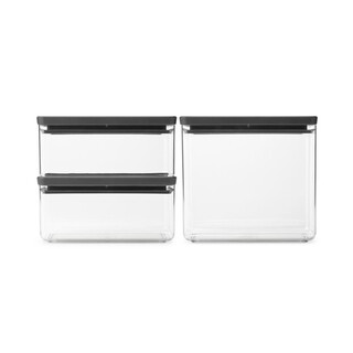 Gri inchis, Set 3 recipiente  2x1.5L+1x3.5L