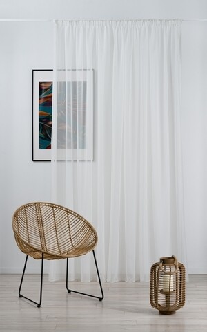 Perdea Imagine, Voal, 300x245 cm, poliester, bej