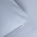 Lenjerie de pat King Size, Defla, Homla, 3 piese, 200x220 cm, bumbac, albastru