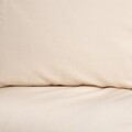 Lenjerie de pat King Size, Defla, Homla, 3 piese, 200x220 cm, bumbac, bej