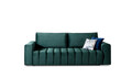 Canapea extensibila 3 locuri ELTAP, Laz03, Lazaro, 247x97x92 cm, lemn/poliester, verde inchis
