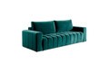 Canapea extensibila 3 locuri ELTAP, Laz03, Lazaro, 247x97x92 cm, lemn/poliester, verde inchis
