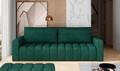 Canapea extensibila 3 locuri ELTAP, Laz18, Lazaro, 247x97x92 cm, lemn/poliester, verde inchis