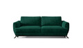Canapea extensibila 3 locuri ELTAP, Meg08, Megis, 242x95x90 cm, lemn/poliester, verde inchis